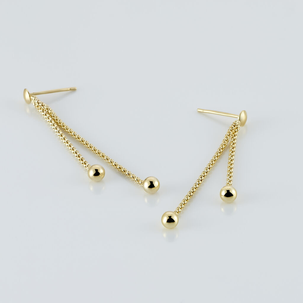 Boucles D'oreilles Pendantes Assiba Or Jaune - Boucles d'oreilles pendantes Femme | Histoire d&rsquo;Or