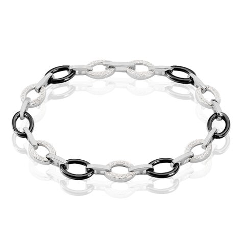 Bracelet Nowell Argent Blanc Oxyde De Zirconium Et C&eacute;ramique - Bracelets Femme | Histoire d&rsquo;Or
