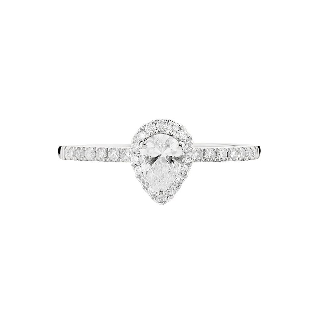 Bague Solitaire Tatiana Or Blanc Diamant - Bagues solitaires Femme | Histoire d&rsquo;Or