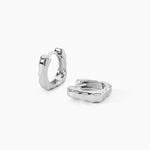 Cr&eacute;oles Echo Argent Blanc - Boucles d'oreilles cr&eacute;oles Homme | Histoire d&rsquo;Or