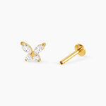Piercing Iliana Titane Jaune Oxyde De Zirconium - Bijoux Femme | Histoire d&rsquo;Or