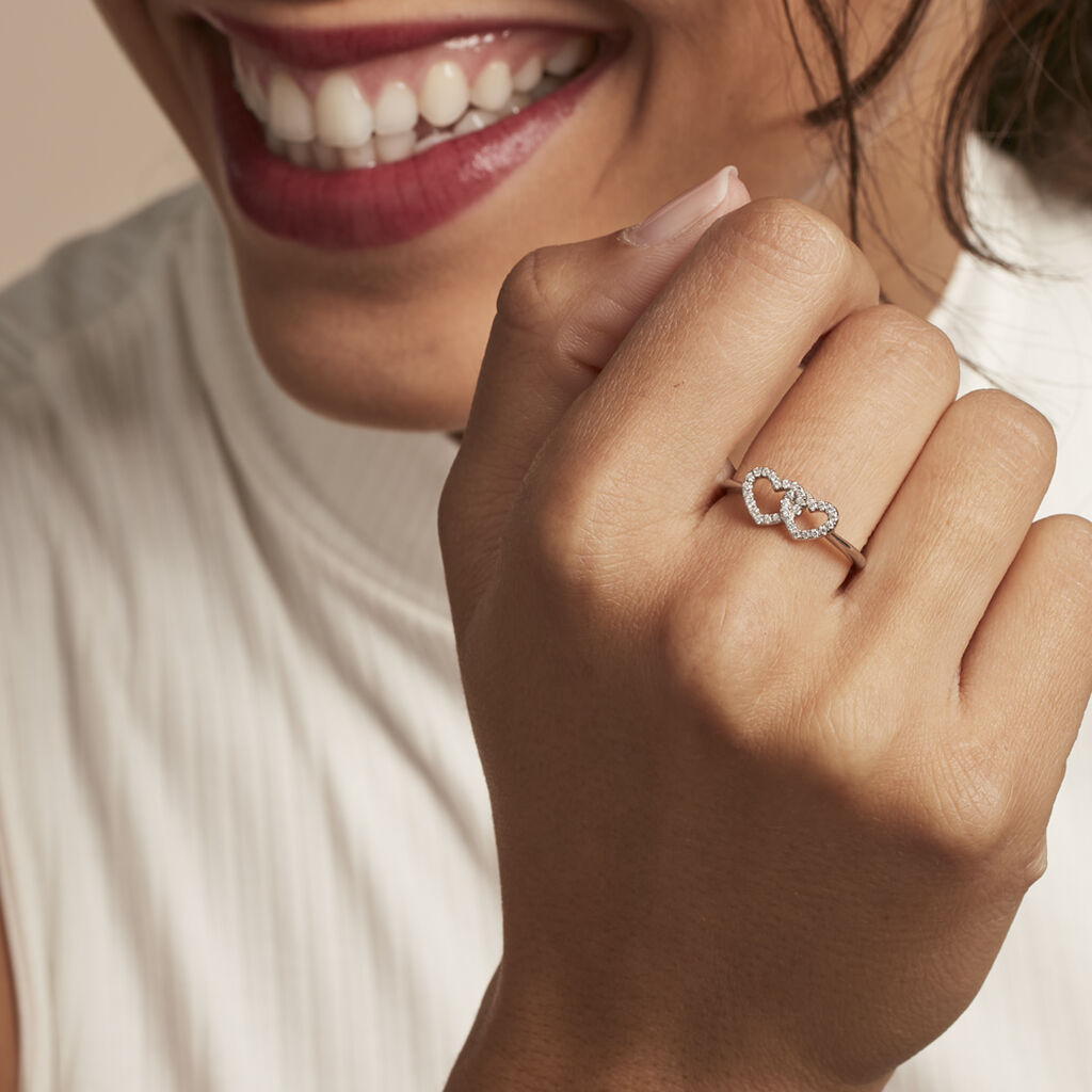 Bague Anne-ael Argent Blanc Oxyde De Zirconium - Bagues avec pierre Femme | Histoire d’Or