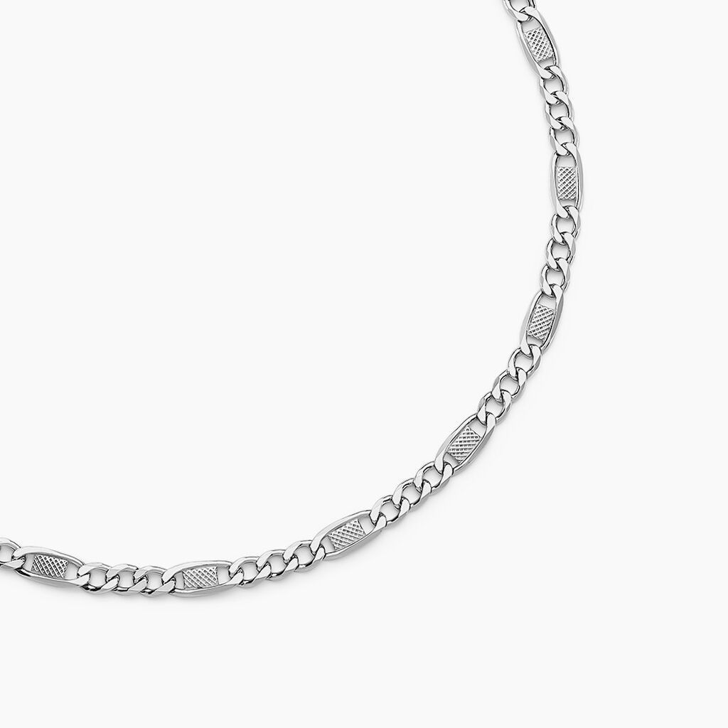 Collier Tavio Argent Blanc - Colliers Homme | Histoire d’Or
