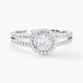 Bague Solitaire Titemae Argent Blanc Oxyde De Zirconium - Bagues solitaires Femme | Histoire d’Or