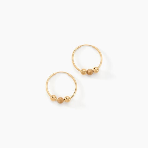 Cr&eacute;oles Brava Or Jaune - Boucles d'oreilles cr&eacute;oles Femme | Histoire d&rsquo;Or