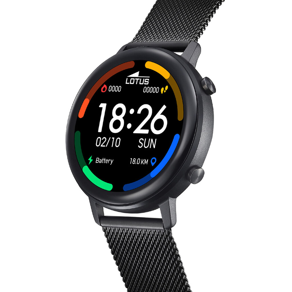 Coffret De Montre Lotus Connectée Smartwach Noir - Montres Famille | Histoire d’Or