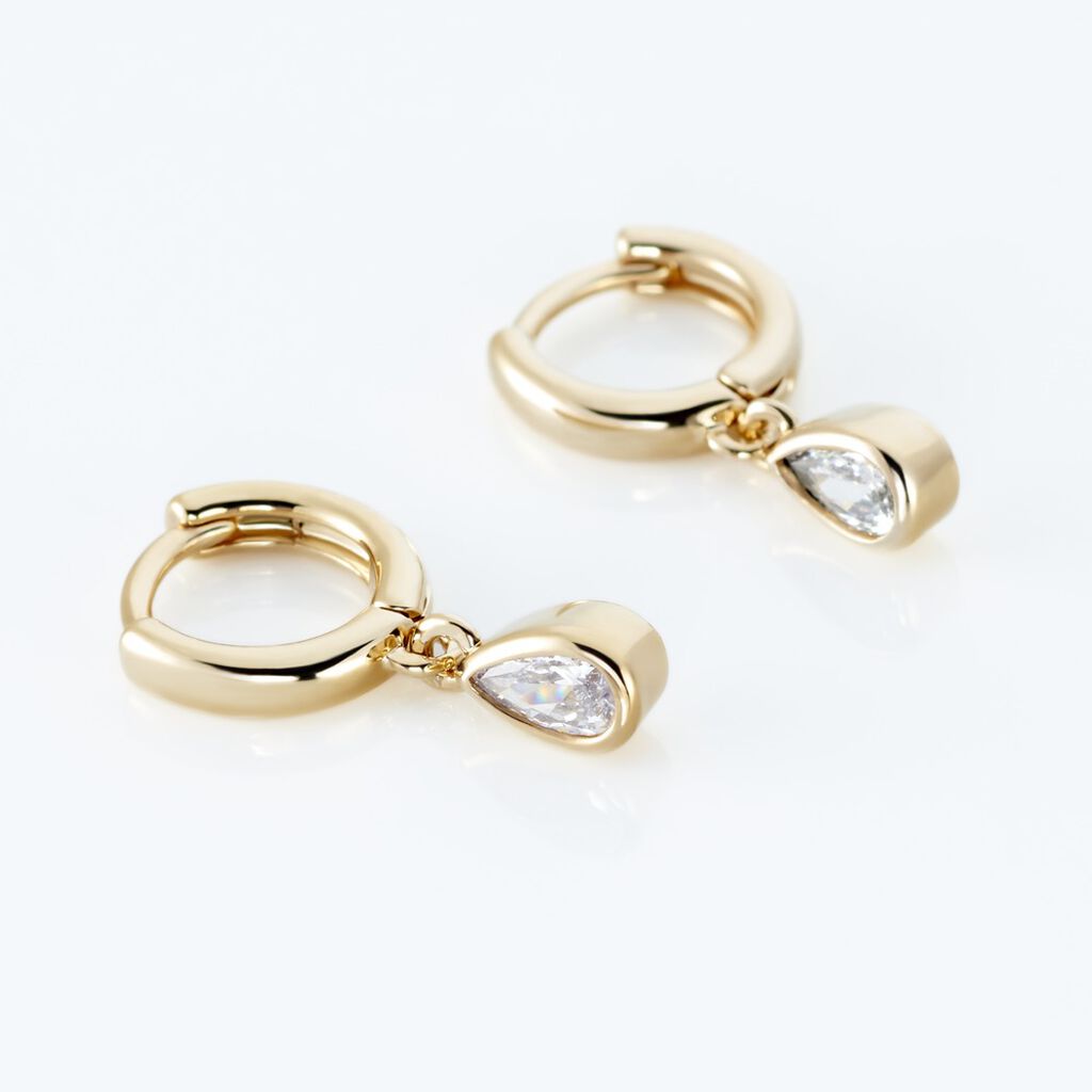 Créoles Plaqué Or Heikospinelle - Boucles d'oreilles créoles Femme | Histoire d’Or