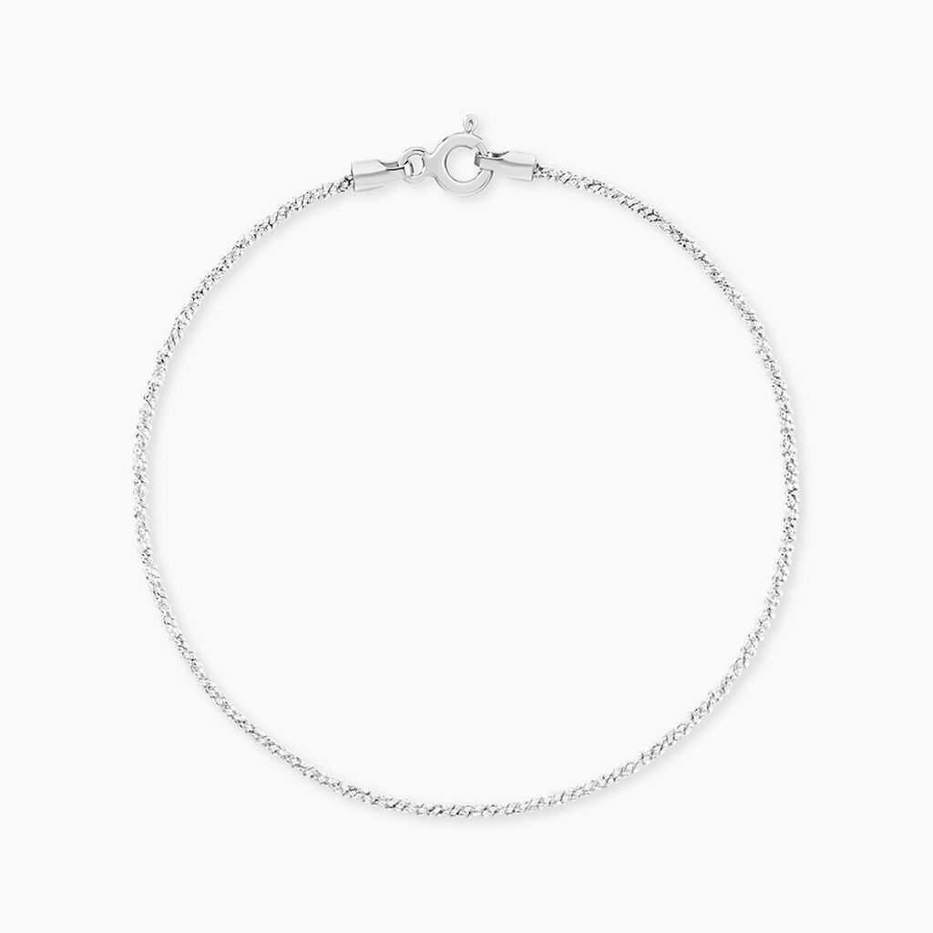 Bracelet Cherame Maille Criss Cross Argent Blanc - Bracelets chaîne Femme | Histoire d’Or