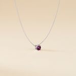 Collier Solitaire Argent Blanc Rio Santa Teresa Oxyde De Zirconium - Colliers fantaisie Femme | Histoire d&rsquo;Or