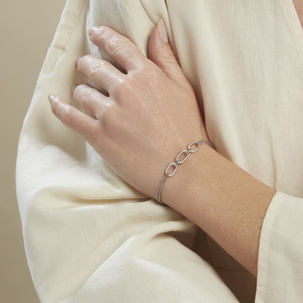 Bracelet Argent Blanc Nos - Bracelets Femme | Histoire d’Or