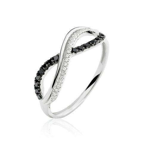 Bague Rejane Or Blanc Diamant - Bagues avec pierre Femme | Histoire d’Or