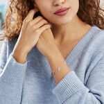 Bracelet Fabia Argent Blanc - Bracelets Femme | Histoire d&rsquo;Or