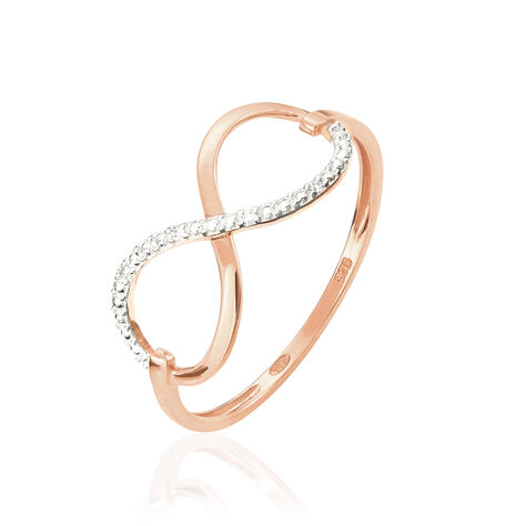 Bague Anais Or Rose Diamant - Bagues avec pierre Femme | Histoire d’Or
