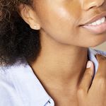 Boucles D'oreilles Puces Daria Coeur Plein Or Jaune Oxyde De Zirconium - Clous d'oreilles Femme | Histoire d&rsquo;Or