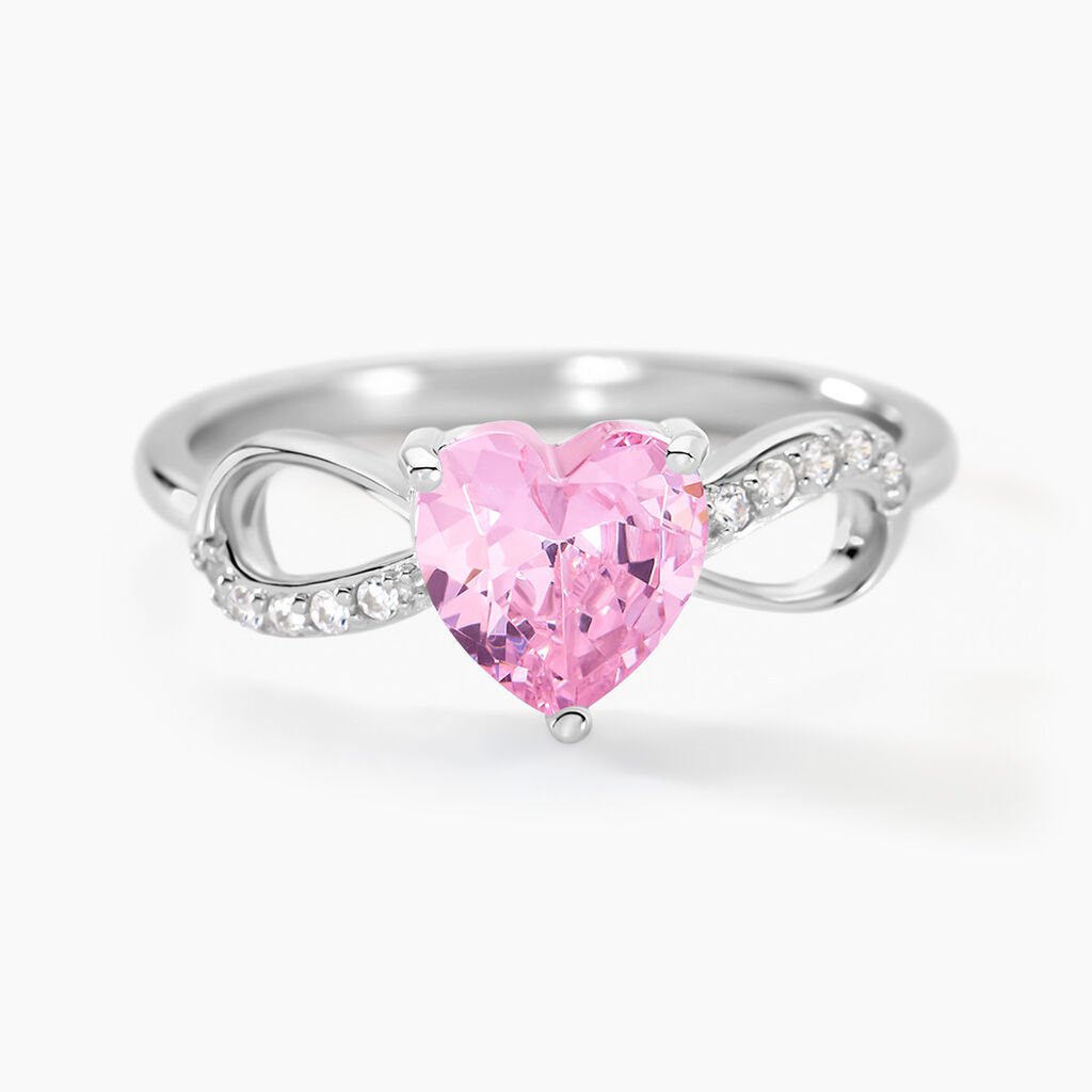 Bague Argent Blanc Atieno Oxyde De Zirconium - Bagues solitaires Femme | Histoire d&rsquo;Or