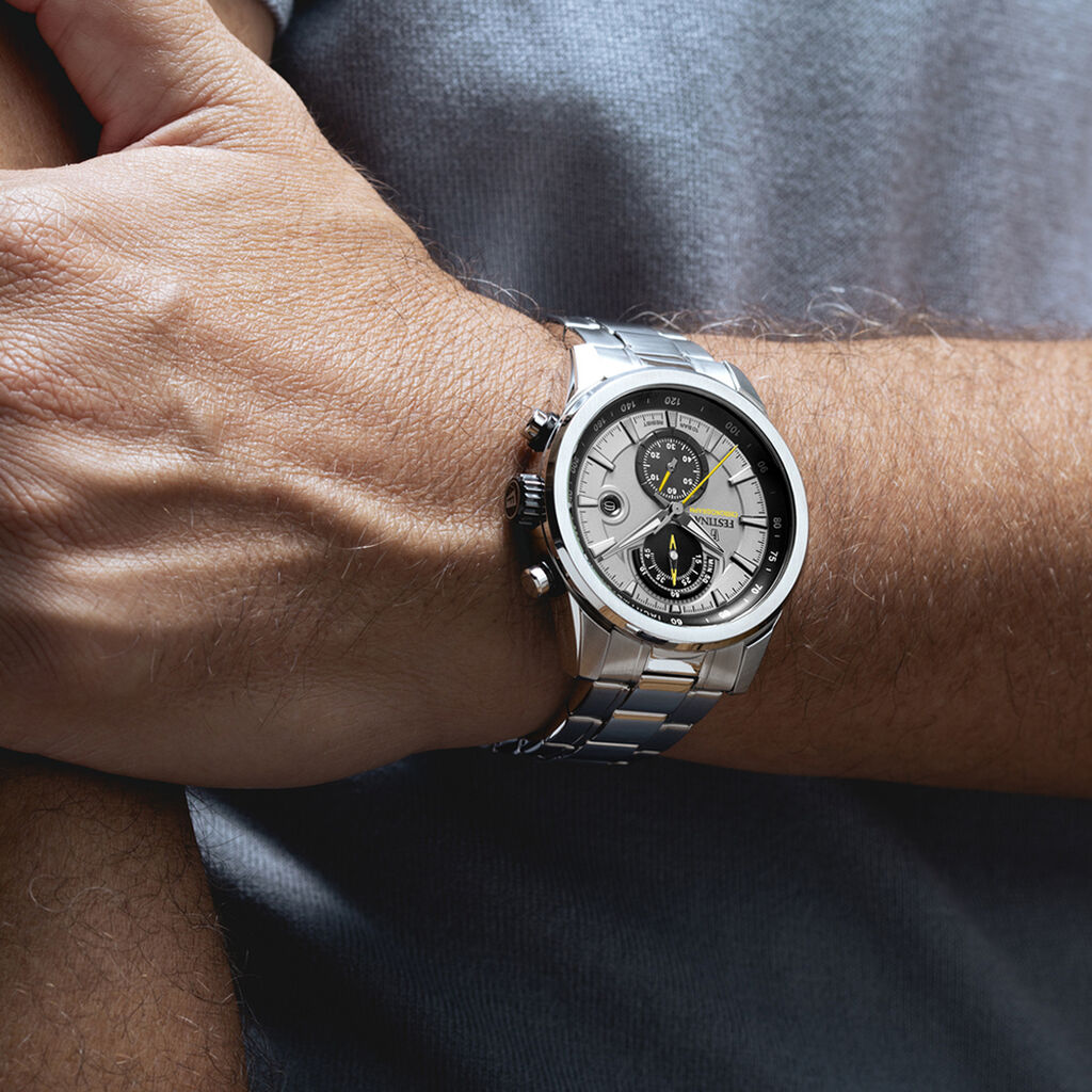 Montre Festina Timeless Chronograph Argenté - Montres Homme | Histoire d’Or