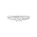Bague Solitaire Stockholma Platine Blanc Diamant - Bagues solitaires Femme | Histoire d’Or