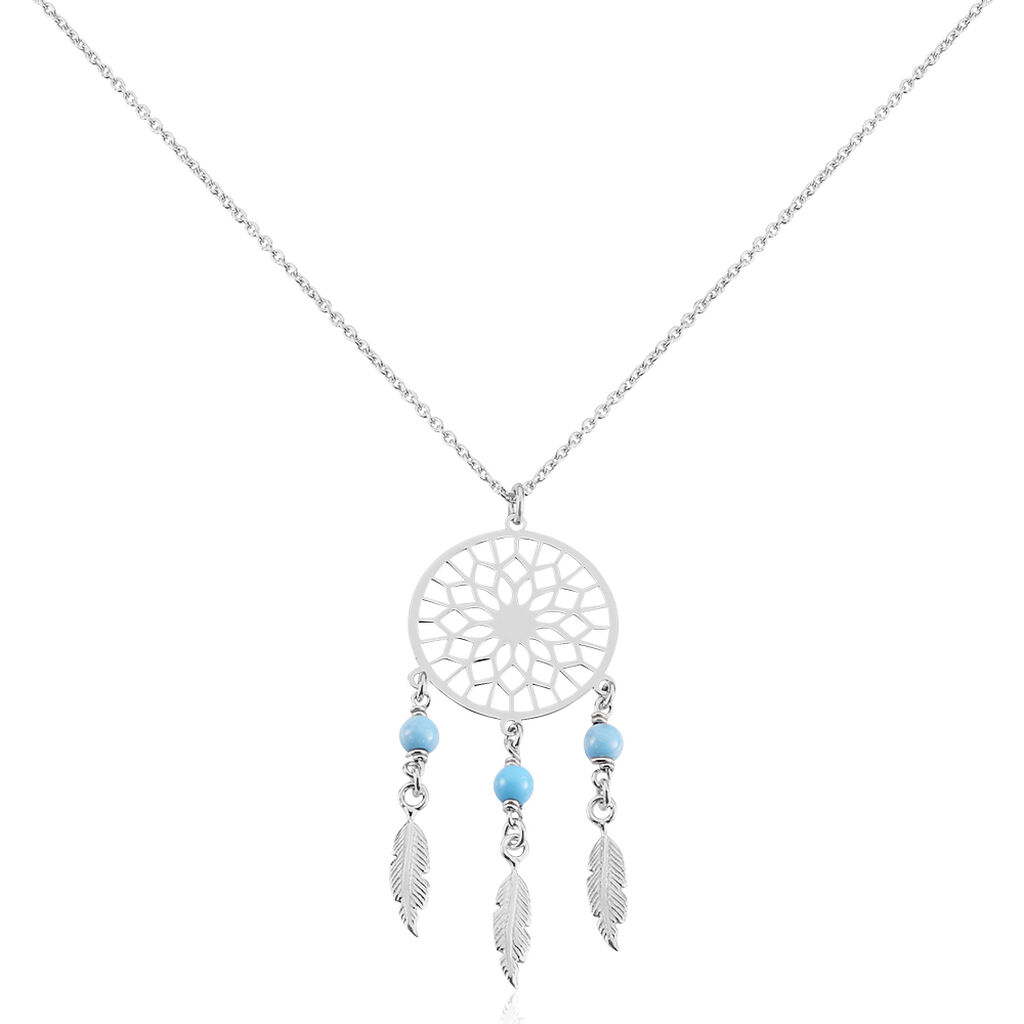 Collier Anoki Argent Blanc