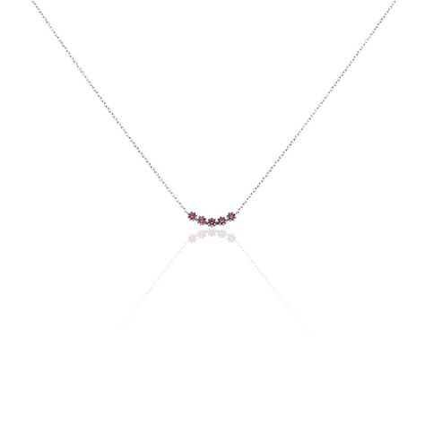 Collier Karrie Argent Blanc Oxyde De Zirconium - Colliers fantaisie Femme | Histoire d’Or