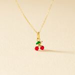 Collier Cherry Cerise Or Jaune - Colliers Enfant | Histoire d&rsquo;Or