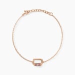 Bracelet Urban Call Argent Rose Pierre De Synthese Oxyde De Zirconium - Bracelets Femme | Histoire d&rsquo;Or