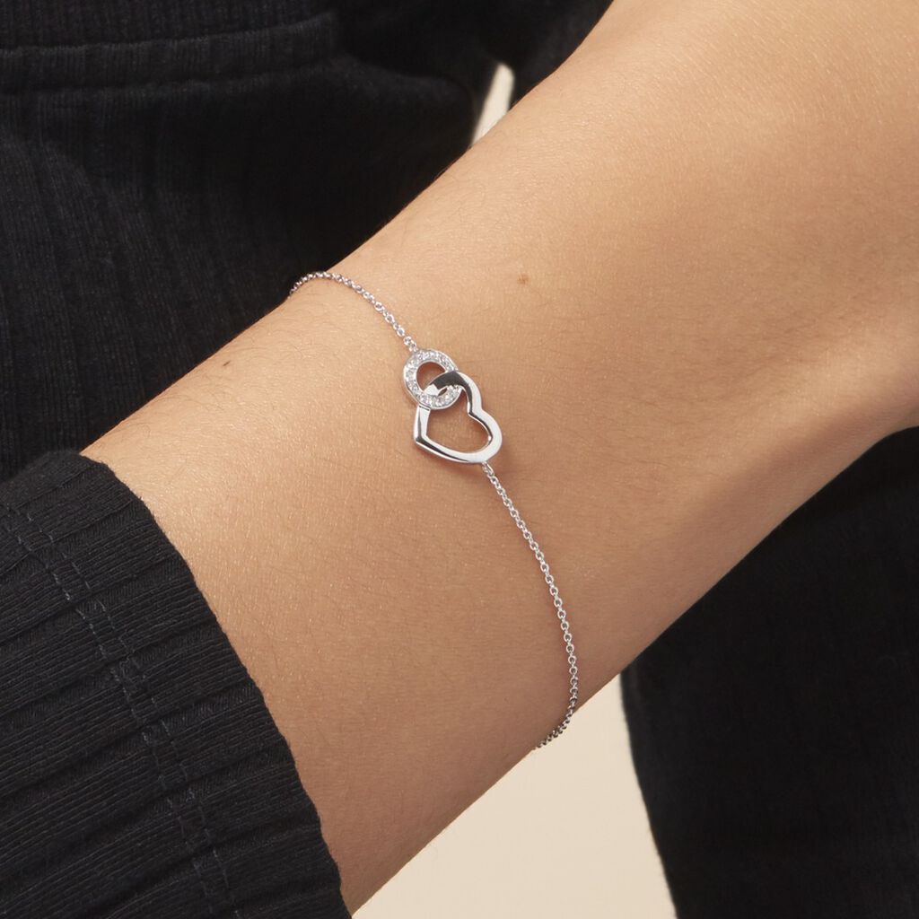 Bracelet Alysa Or Blanc Diamant - Bracelets Femme | Histoire d’Or