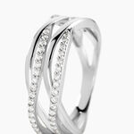 Bague Peronele Argent Blanc Oxyde De Zirconium - Bagues avec pierre Femme | Histoire d&rsquo;Or