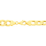 Bracelet Iris Or Jaune Maille Gourmette - Bracelets cha&icirc;ne Homme | Histoire d&rsquo;Or