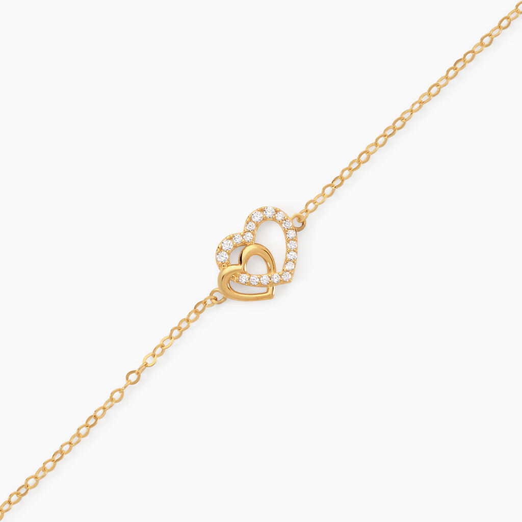 Bracelet Donaldina Or Jaune Oxyde De Zirconium - Bracelets Femme | Histoire d&rsquo;Or