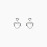 Boucles D'Oreilles Pendantes Floryne Argent Blanc Oxyde De Zirconium - Boucles d'oreilles fantaisie Femme | Histoire d&rsquo;Or