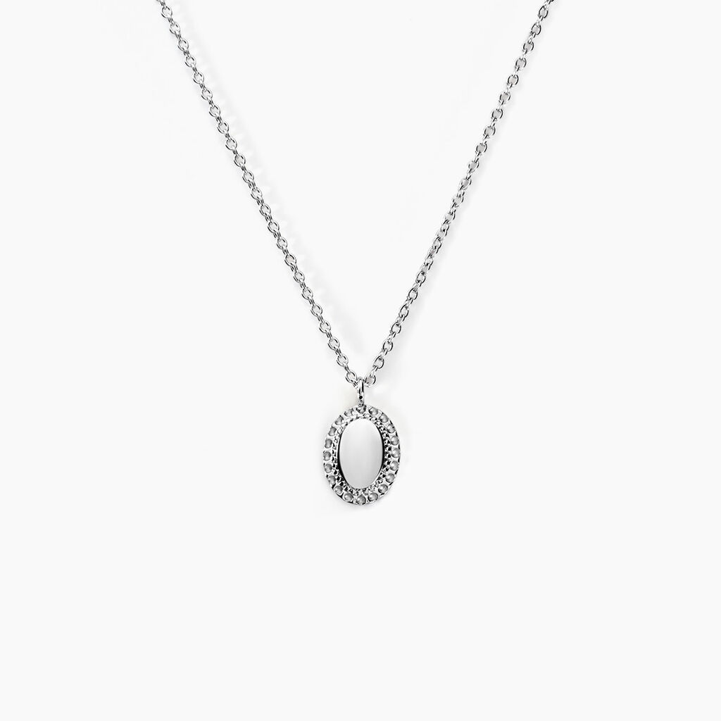 Collier Loa Argent Blanc - Bijoux sans pierre Femme | Histoire d&rsquo;Or