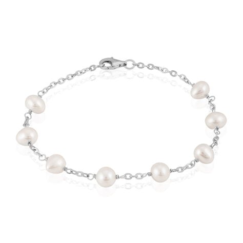 Bracelet Corentina Argent Blanc Perle De Culture - Bracelets fantaisie Femme | Histoire d’Or