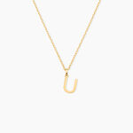 Pendentif Ionia Lettre Or Jaune - Pendentifs Famille | Histoire d&rsquo;Or