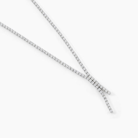 Collier Anthia Argent Blanc Oxyde De Zirconium - Colliers Femme | Histoire d’Or