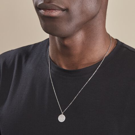 Collier Argent Blanc Hosni - Colliers Zodiaque Homme | Histoire d’Or
