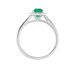 Bague Emory Or Blanc Emeraude Diamant - Bagues solitaires Femme | Histoire d’Or