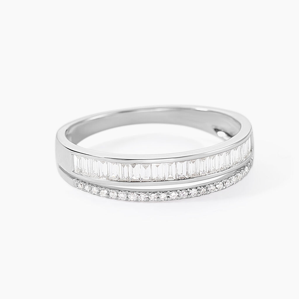 Bague Collection 1986 Or Blanc Diamant - Bagues avec pierre Femme | Histoire d&rsquo;Or