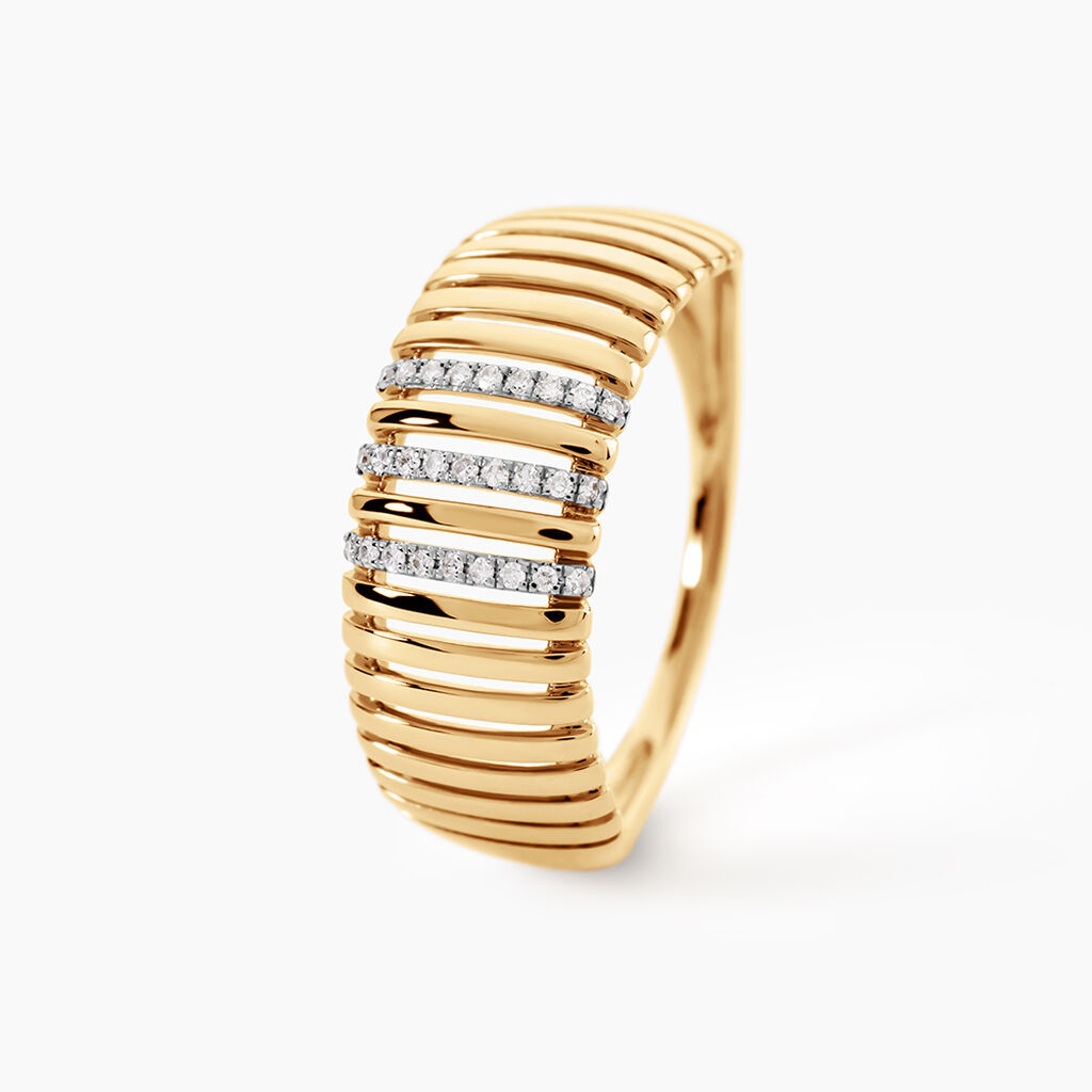 Bague Sepharine Or Jaune Diamant - Bagues avec pierre  | Histoire d&rsquo;Or