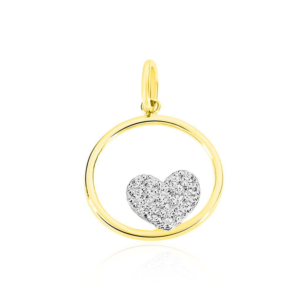 Pendentif Salvia Or Jaune Oxyde De Zirconium - Pendentifs Femme | Histoire d’Or