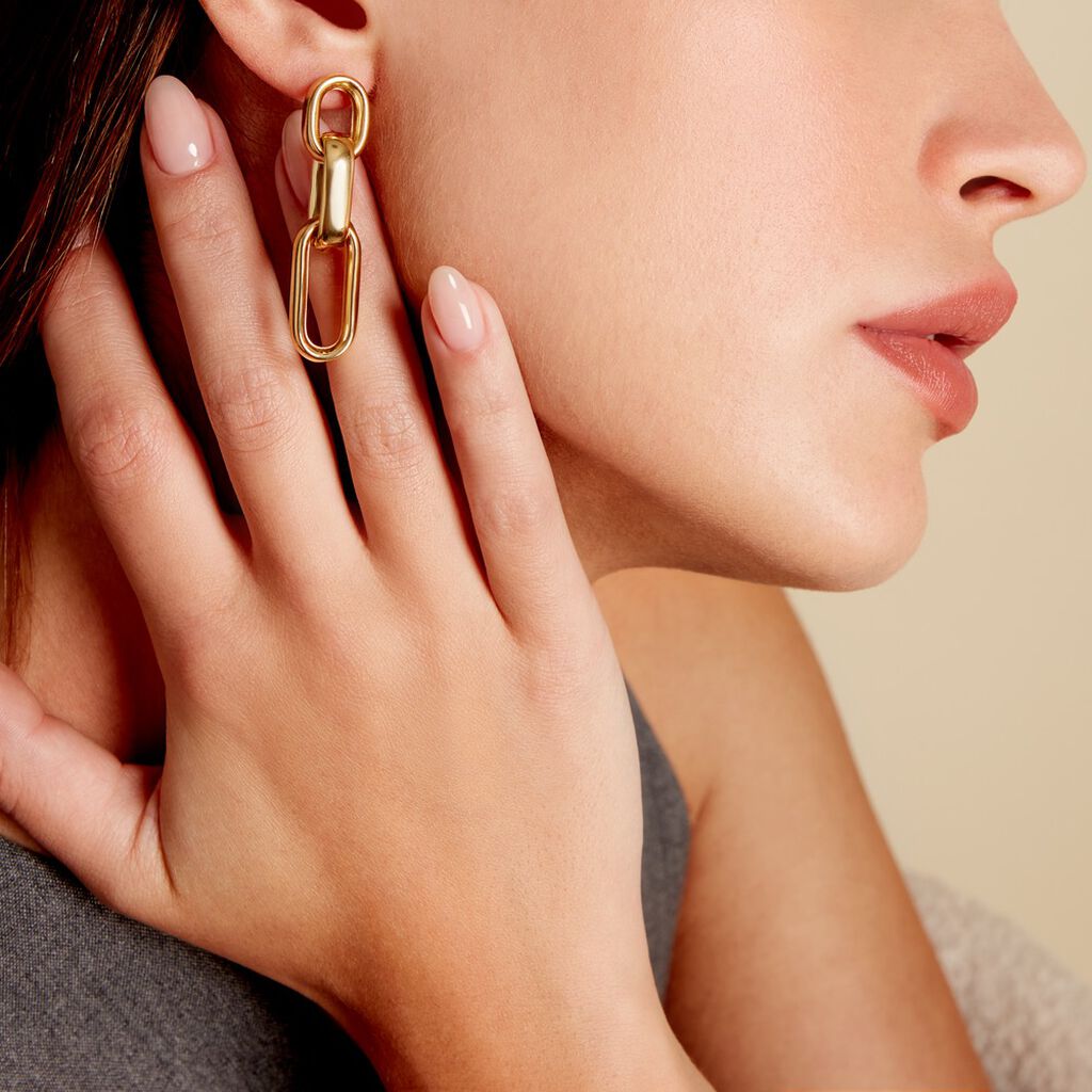 Boucles D'oreilles Pendantes Jari Or Jaune - Boucles d'oreilles pendantes Femme | Histoire d’Or