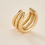 Bague D'oreille Unitaire Lauri Acier Dor&eacute; - Boucles d'oreilles fantaisie Femme | Histoire d&rsquo;Or