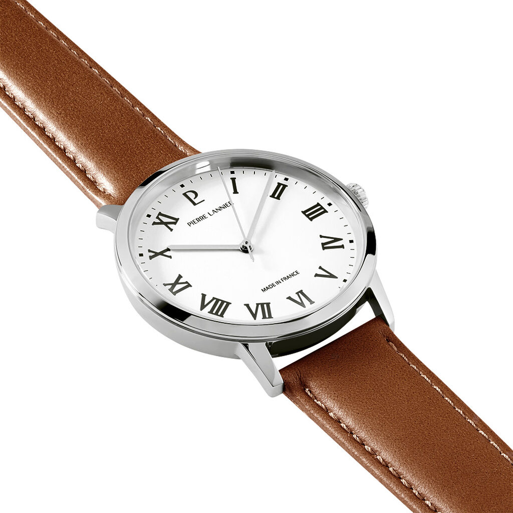Montre Pierre Lannier Lannier Interval Blanc - Montres Homme | Histoire d&rsquo;Or