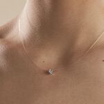 Collier Nylon Argent Blanc Oxyde - Colliers fantaisie Femme | Histoire d&rsquo;Or