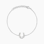 Bracelet Court Argent Blanc Centaures Oxyde De Zirconium - Bracelets Femme | Histoire d&rsquo;Or