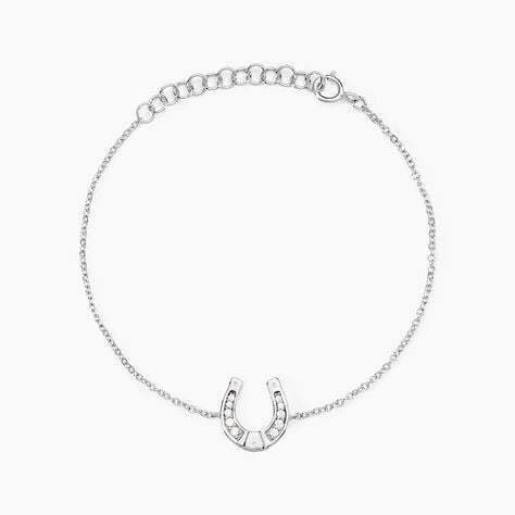 Bracelet Court Argent Blanc Centaures Oxyde De Zirconium - Bracelets Femme | Histoire d&rsquo;Or