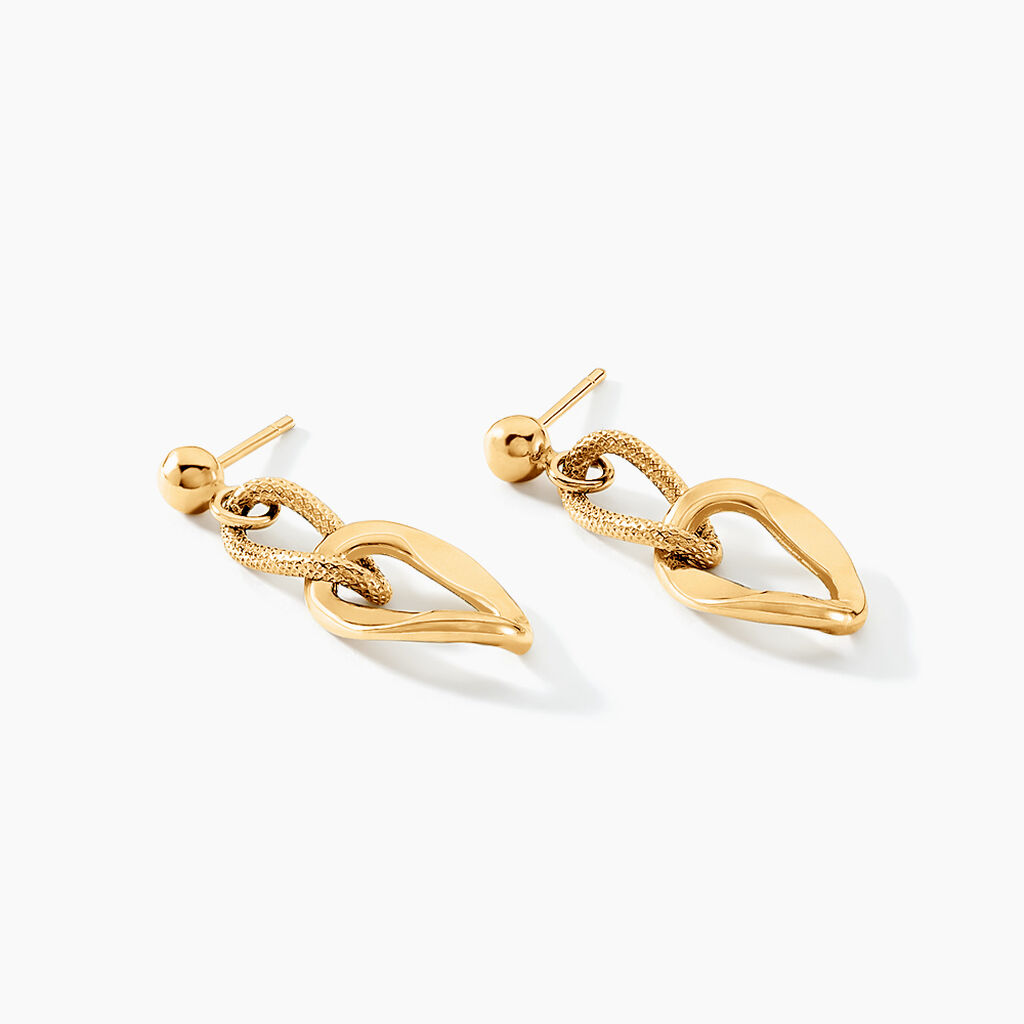Boucles D'oreilles Pendantes Meallan Or Jaune - Boucles d'oreilles pendantes Femme | Histoire d’Or