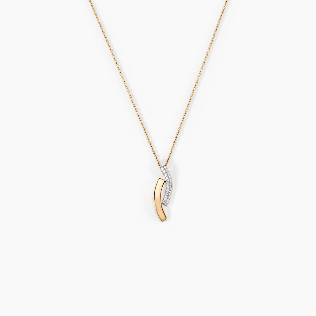 Collier Vero Or Jaune Oxyde De Zirconium - Colliers Femme | Histoire d&rsquo;Or