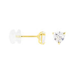 Boucles D'oreilles Puces Poinsettia Or Jaune Oxyde - Clous d'oreilles Femme | Histoire d&rsquo;Or