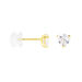 Boucles D'oreilles Puces Poinsettia Or Jaune Oxyde - Clous d'oreilles Femme | Histoire d’Or