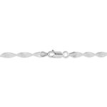 Bracelet Ciana Torsade Diamante Argent Blanc - Bracelets cha&icirc;ne Femme | Histoire d&rsquo;Or